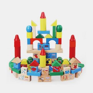 Kids Blocks Toys Wood Building